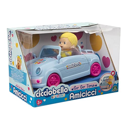 Amicicci Cicciobello - Auto Cabrio, Incluso Mini Personaggio Con Maglietta E Pannolino Colorato, Per Bambine A Partire Dai 3 Anni Di Età, Giochi Prezi