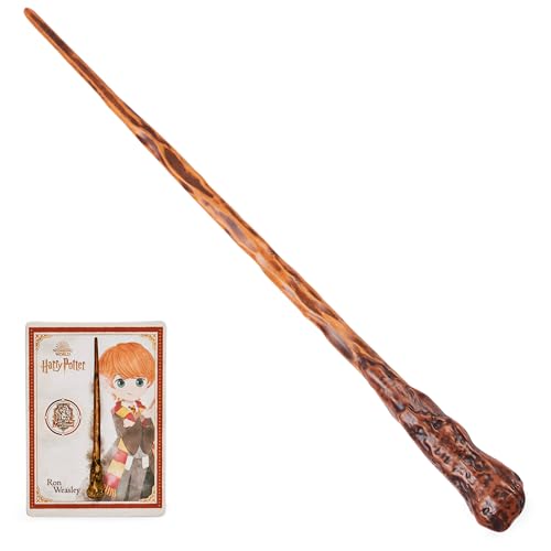 Wizarding World Harry Potter – Autentica Bacchetta Ron Weasley In Plastica Con Biglietto Magico, Circa 30,5 Cm, Giocattolo Per Bambini Dai 6 Anni In S