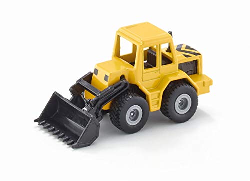 Siku 0802, Trattore Con Caricatore Frontale, Metallo E Plastica, Giallo E Nero, Caricatore Frontale Mobile