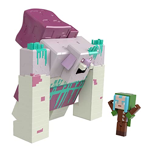 Minecraft Legends - Action Figure Divoratore, Include Anche 1 Personaggio Ranger E 2 Accessori, Melma Inclusa, Set Da Collezione Ispirato Al Videogioc