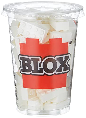 Simba Blox 104118930 - Set Di 8 Mattoncini Bianchi Da Costruzione, 500 Pezzi