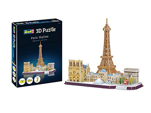 Revell- Skyline Di Parigi 3D Puzzle, Colore Multi-Colour, 00141