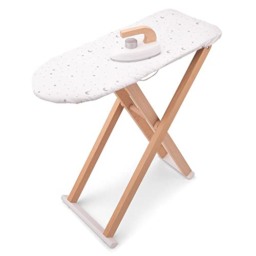 New Classic Toys Asse Da Stiro In Legno, Ferro Incluso, Medium, 18360