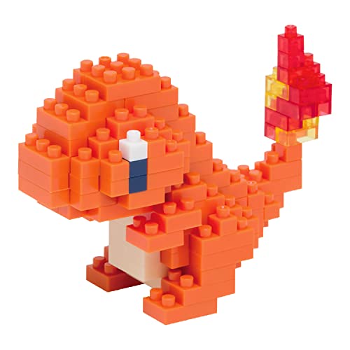 Bandai - Nanoblock - Charmander - Pokémon - Mini Statuina In Mattoncini - Gioco Di Costruzione - Kit Di Costruzione Per La Figura Di Pokémon Charmande