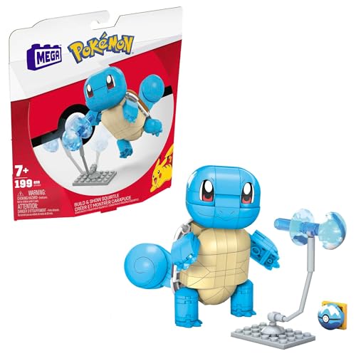 Mega Construx- Set Da Costruzione Pokémon Personaggio Squirtle Da Costruire Ed Esporre, Giocattolo Per Bambini 7+Anni, Gyh00