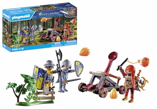 Playmobil Novelmore 71485 Agguato Al Posto Di Blocco, Duello Tra Novelmore E Burnham, Con Una Catapultà, Giochi Di Ruolo Divertenti, Giocattolo Realis
