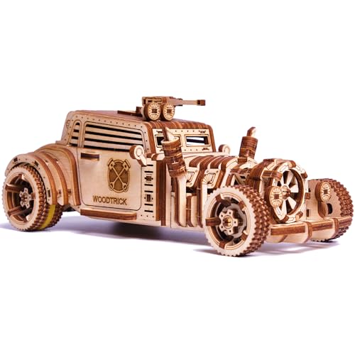Wood Trick Apokalyptisches Auto - 3D-Holzpuzzle Für Erwachsene Und Kinder Zum Bauen - Fahrt Bis Zu 8 M - Holzmodellauto-Bausätze Zum Bauen Für Erwachs