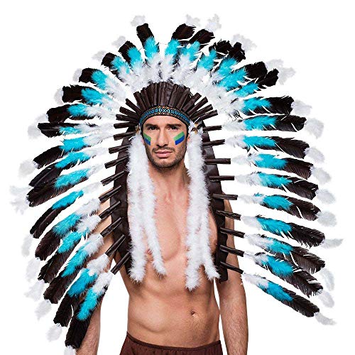 Boland 44141 Copricapo Indiano Snow Wolf, Costume, One Size