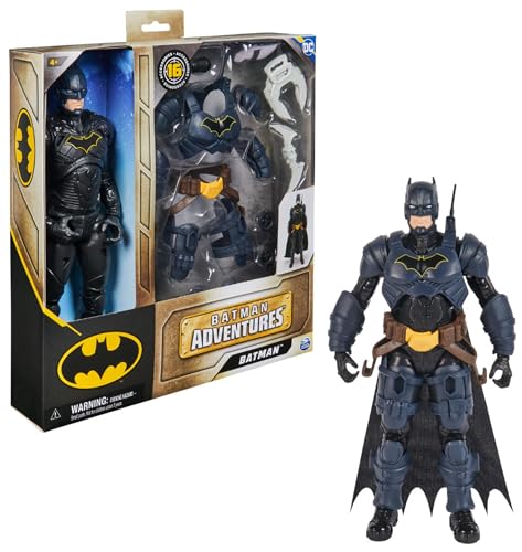 Dc Comics, Action Figure Batman Adventures, Supereroe Giocattolo In Scala, Personaggio Alto 30 Cm, Con 16 Accessori E 17 Punti Di Articolazione, Gioch
