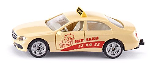 Siku 1502, Taxi, Metallo E Plastica, Color Crema, Portiere Apribili, Gancio Di Traino
