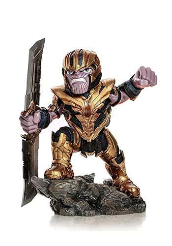 Iron Studios Figura Oficial De Marvel Thanos Endgame Mini Co, Multicolore, Misura Standard
