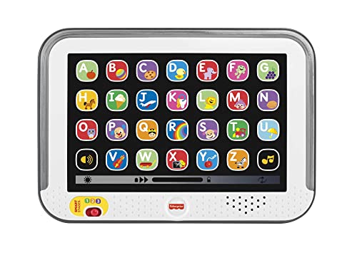 Fisher-Price Tablet Ridi E Impara, Giocattolo Di Apprendimento Per Bambini Ridere E Imparare Smart Stages Con Musica E Luci Per Età Da 1+ Anni, Edizio