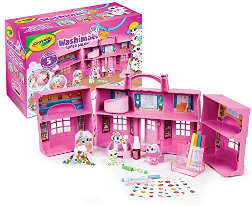 Crayola Washimals, Super Salon Di Bellezza, Per Colorare E Fare Il Bagnetto Ai Cuccioli, Gioco E Regalo Per Bambini, Da 3 Anni, Multicolore, 74, 7500