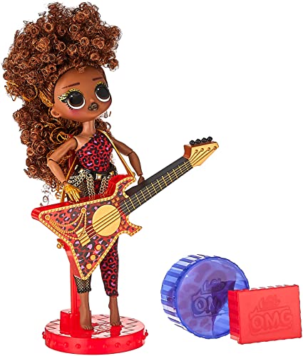 Lol Surprise Omg Remix Rock Bambola Ferocious - 15 Sorprese Tra Cui Basso, Vestito, Scarpe, Spazzola, Supporto Per Bambole, Testi E Confezione Giradis