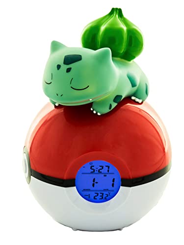 Teknofun 811367 Bulbasaur Pokemon Radio Fm Sveglia - Rosso/Bianco