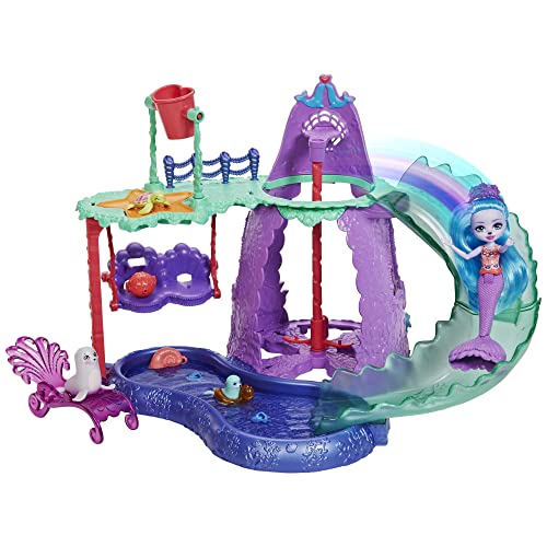 Enchantimals - Ocean Kingdom Playset Super Parco Acquatico Con Bambola Shayda Leone Marino, Amici Animali Marini E Accessori, Giocattolo Per Bambini 3