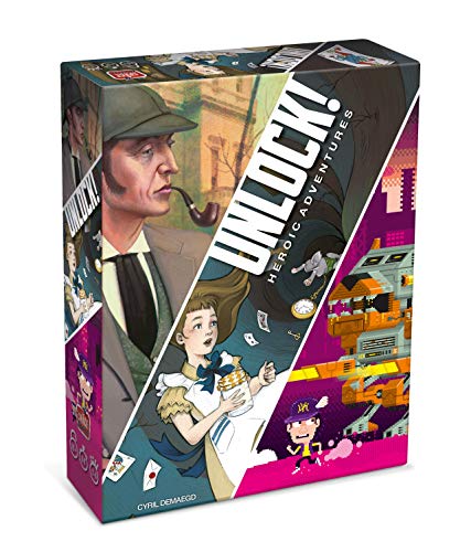 Asmodee - Unlock! Heroic Adventures, Gioco Da Tavolo Con App, Escape Room, 1-6 Giocatori, 10+ Anni, Edizione In Italiano