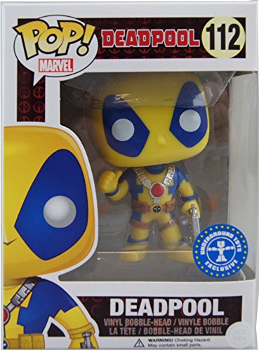 Funko - Figurine Disney Marvel - Deadpool Yellow Costum Exclu Pop 10Cm
