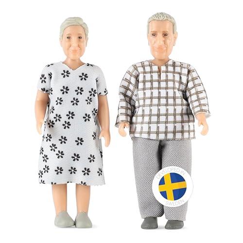 Lundby Set Delle Bambole – Jamie Nonni, Statuette Per Casa Delle Bambole – Figure Per La Famiglia Delle Bambole – Accessori Per Casa Delle Bambole Di