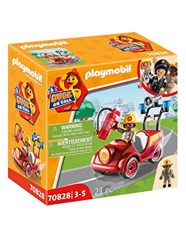 Playmobil Duck On Call 70828 Mini Car Dei Vigili Del Fuoco, Giocattoli Per Bambini Dai 3 Anni