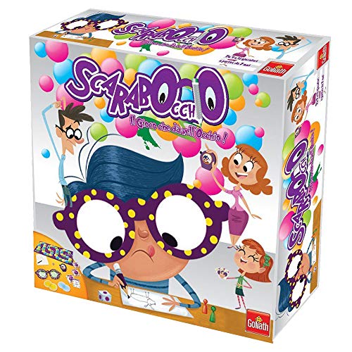 Scarabocchio Il Gioco Che Da Nell'Occhio, Gioco Da Tavolo Per Disegnare, Con Occhiali Speciali, Bambini E Bambine Dai 7 Anni In Su
