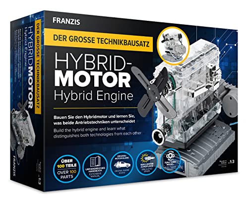 Franzis- Modello Motore, Colore Trasparente, Multicolore, 67152