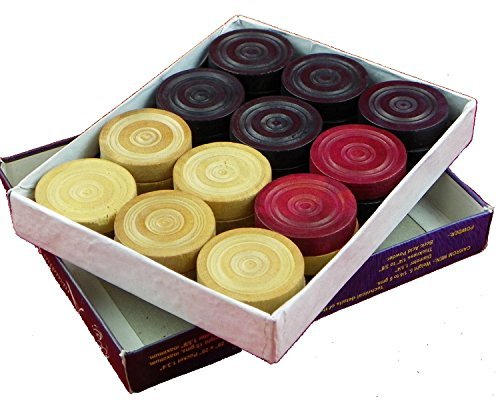 Box Di Uomini Di Carrom Indiani - Set Completo Di Carrom Contatori [Toy]