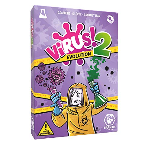 Tranjis Games 1138753.62 - Gioco Virus! Con Carte Illustrate (Lingua Italiana Non Garantita) Virus 2 Evolution (Espansione) Multicolore