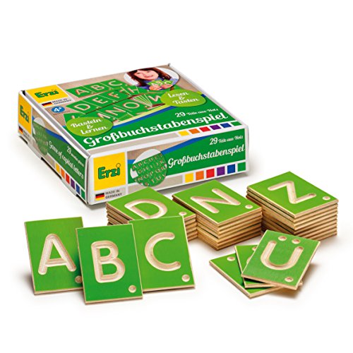 Erzi Gioco Educativo Lettere Maiuscole, Multicolore, 42012