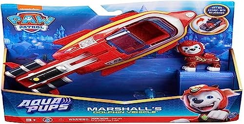 Paw Patrol Aqua Pups, Chase Transforming Shark Vehicle Con Action Figure Da Collezione, Giocattoli Per Bambini Dai 3 Anni In Su, 6065229
