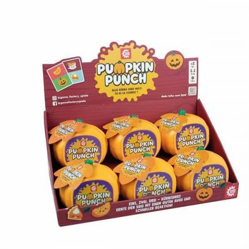 Game Factory 646253 Pumpkin Punch - Gioco Di Reazione Per Amici E Famiglia, Gioco Di Carte Di Credito, Per Bambini Dai 6 Anni In Su