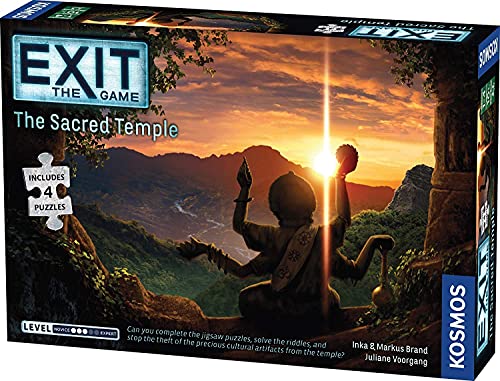 Exit - The Sacred Temple (Includes Puzzles) Board Game