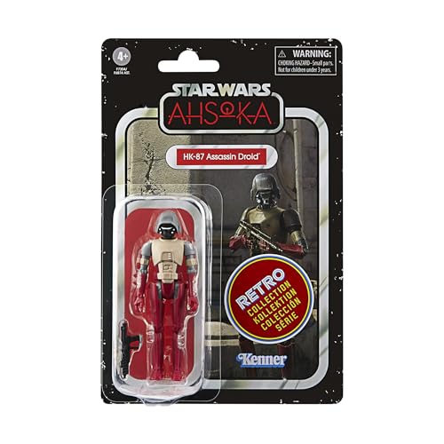 Star Wars Hasbro Retro Collection, Hk-87 Droide Assassino, Action Figure Collezionabili Per Adulti Da 9,5 Cm Ispirate Alla Serie Ahsoka, Dai 4 Anni In