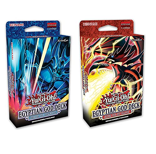 Yu-Gi-Oh! Trading Card Game Set Da Tavola Degli Dei Egiziani, Obelisco Dei Tacchini + Slifer Della Draga Del Cielo, Edizione Tedesca