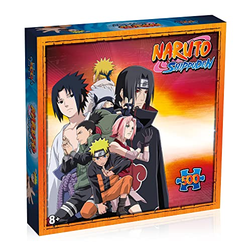 Winning Moves- Puzzle Naruto Shippuden Ninjas De Chromha 500 Pezzi, Colore Ninja Di Konoha-500P, 340 X 500 Mm, Wm02953-Ml1-6