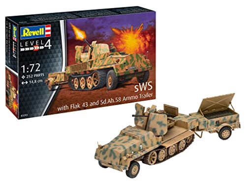 Revell- Sws With Flak43 And Sd.Ah58 Ammo Trailer, 03293