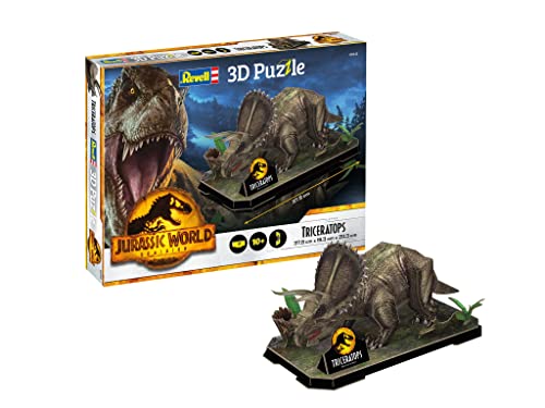 Revell- Jurassic World Dominion-Triceratops, Colori, 00242