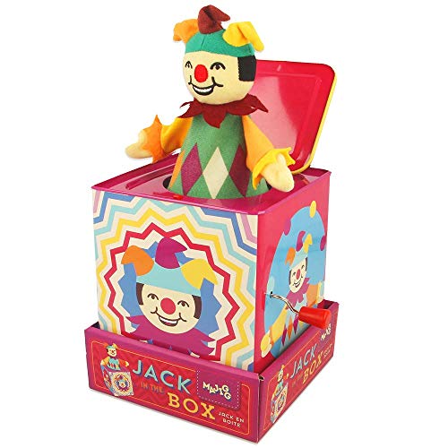 Majigg Jester Jack In The Box, Traditional Musical Wind Up Toy, Colore Various, Wd211