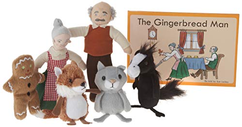 The Puppet Company - Traditional Story Sets - The Gingerbread Man Finger Puppet Set, Pc007907