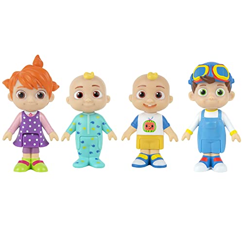 Cocomelon Cmw0169 - Set Di 4 Personaggi Ufficiali Mobili Mobili Mobili A Partire Dai 3 Anni