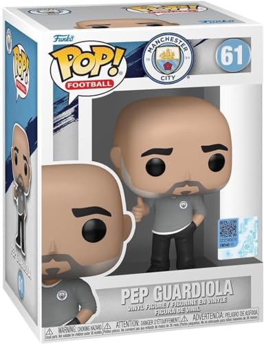 Funko Pop! Football: Mancity - Pep Guardiola - Manchester City Fc - Figura In Vinile Da Collezione - Idea Regalo - Merchandising Ufficiale - Giocattol
