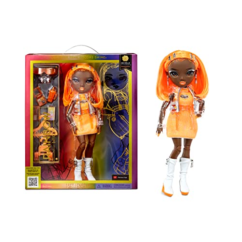 Rainbow High Fashion Doll: Michelle St. Charles. Bambola Arancione Con Vestito Alla Moda E Oltre 10 Accessori Di Gioco Colorati. Dai 4 Ai 12 Anni