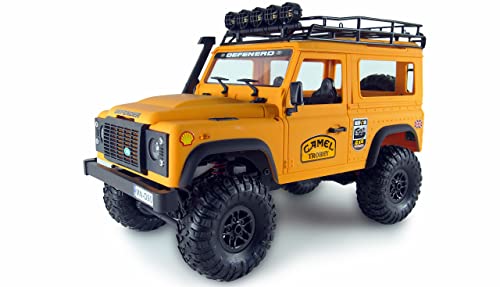 Amewi 22565 D90X12 Landrover Scale Crawler Veicolo Con Licenza 4Wd 1:12 Rtr, Giallo