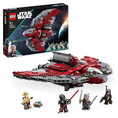 Lego Star Wars Shuttle Jedi T-6 Di Ahsoka Tano, Astronave Giocattolo Da Costruire Con 4 Minifigure Incluse Sabine Wren E Marrok Con Spade Laser, Regal