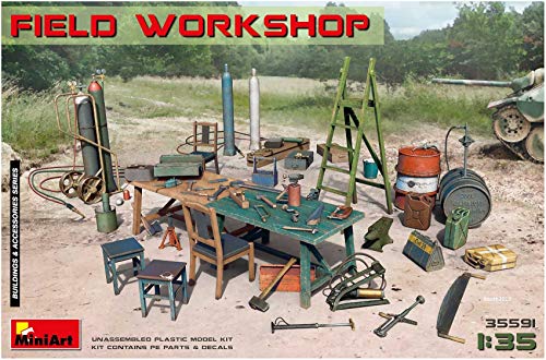 Miniart- Field Workshop Accessori Per Modellismo, Colore Grigio, Min35591