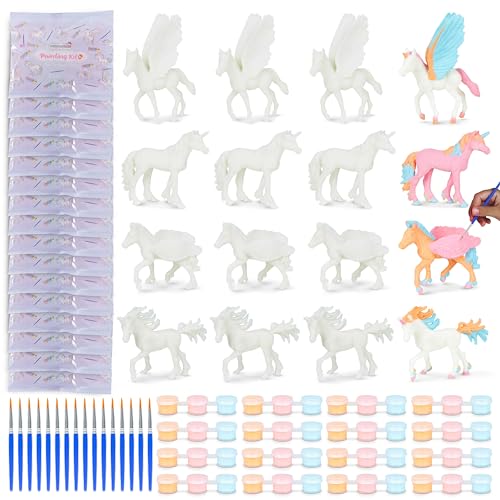 Unicorno Bambina Gadget Compleanno Bambini, Set Pittura Bambini 16 Pezzi - Bonnyco | Regalini Fine Festa Compleanno Regalini Compleanno Bambini Invita