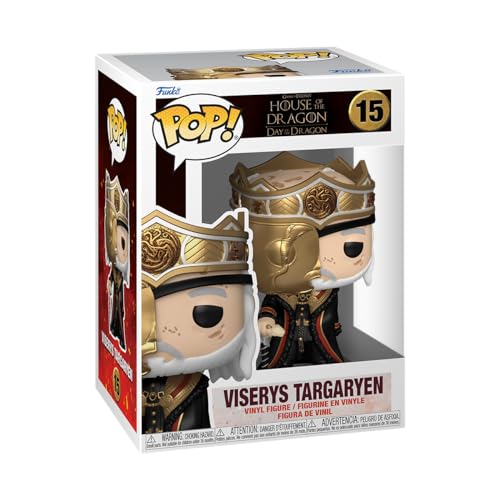 Funko Pop! Tv: House Of The Dragon - Masked King Viserys Targaryen - 1/6 Odds For Rare Chase Variant- Figura In Vinile Da Collezione - Idea Regalo - M
