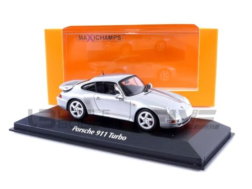 Minichamps 940069205 - Porsch. 911 Turbo S (993) Silver 1995 - Scala 1/43 - Modello Da Collezione