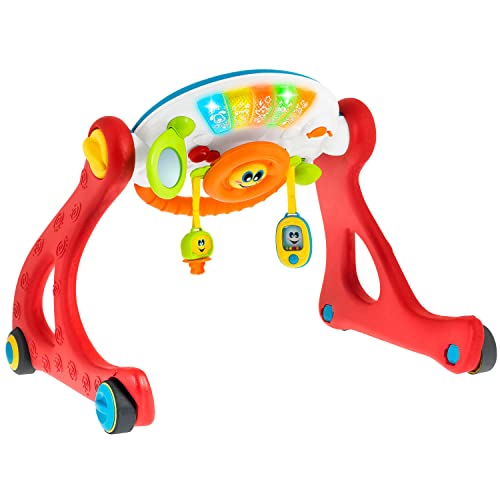 Chicco Palestrina Cresci E Cammina 4In1, Centro Attività, Tavolo Bambini E Primi Passi, Gioco Educativo Con Attività Manuali, Luci E Suoni, Pannello E