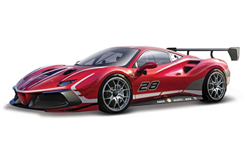 Burago - May Cheong Group-Bburago-1/43 Ferrari Racing 488 Challenge Evo 2020-Rosso-Veicolo Per Bambini Dai 3 Anni 36309, 36309, Rosso